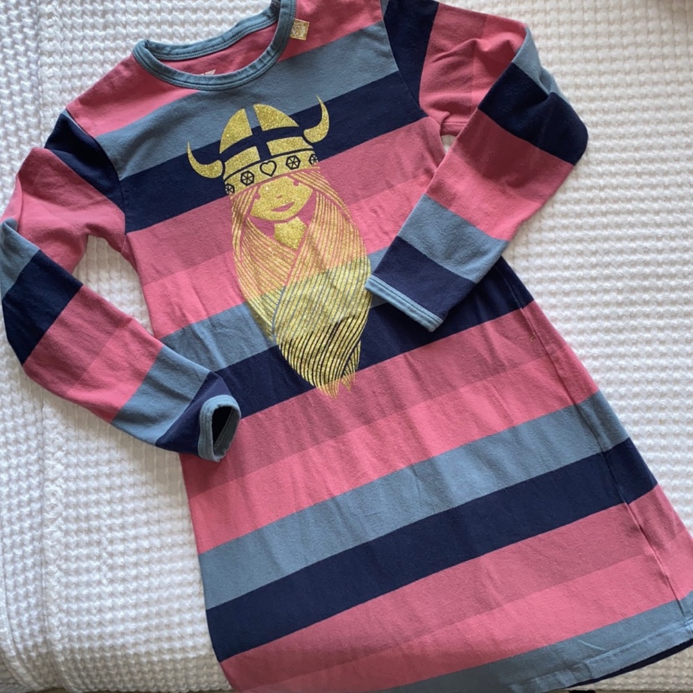 Danefae striped Viking dress sz 8